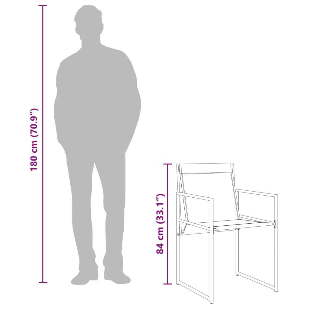 11-Delige Tuinset Textileen Zwart