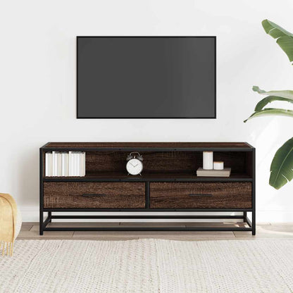 Tv-Meubel 100X34,5X40 Cm Bewerkt Hout Metaal