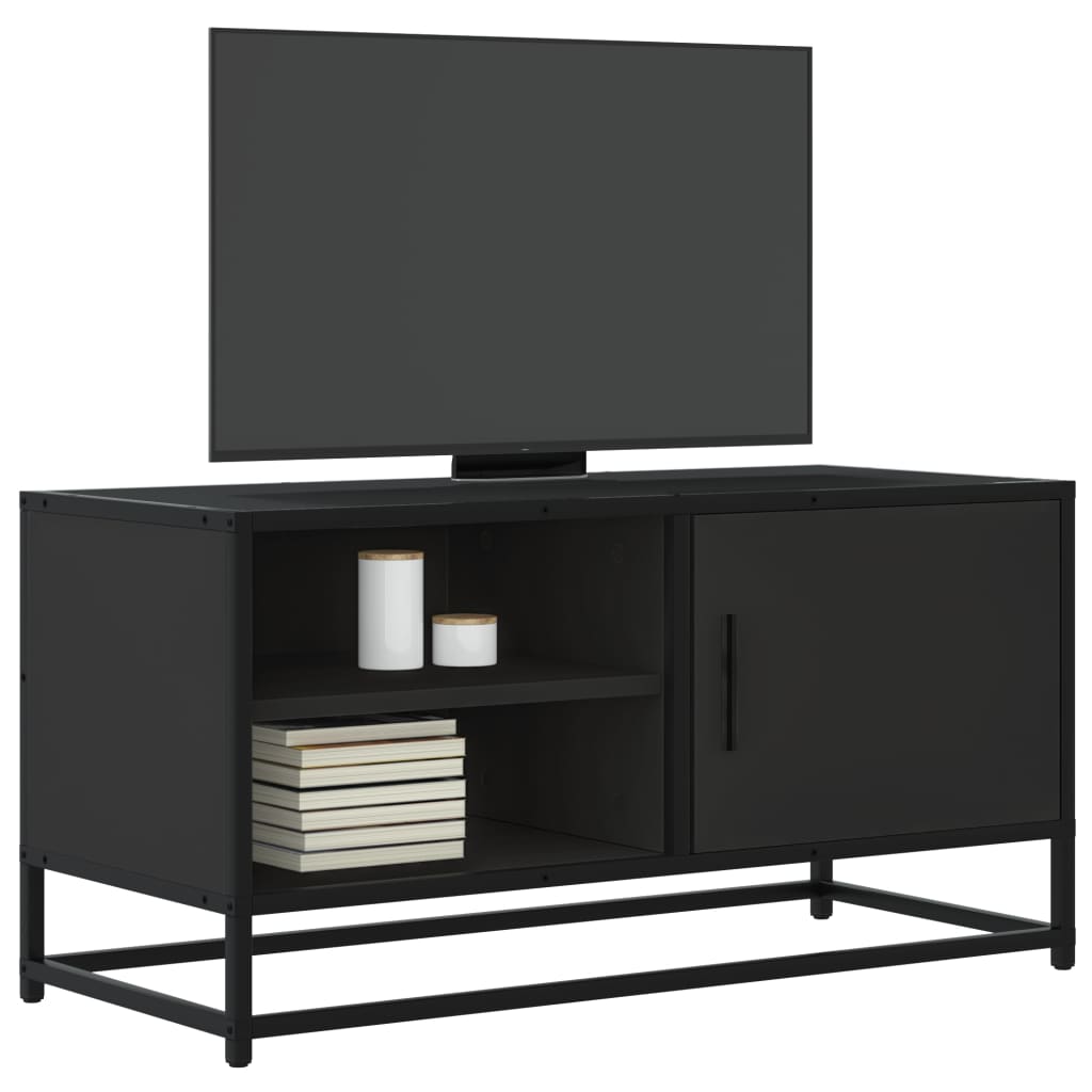 Tv-Meubel 80X34,5X40 Cm Bewerkt Hout En Metaal