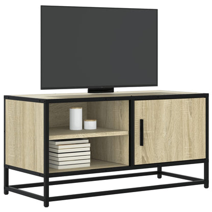 Tv-Meubel 80X34,5X40 Cm Bewerkt Hout En Metaal