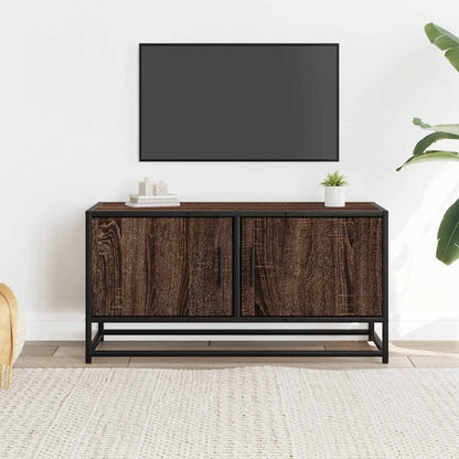 Tv-Meubel 80X34,5X40 Cm Bewerkt Hout Metaal