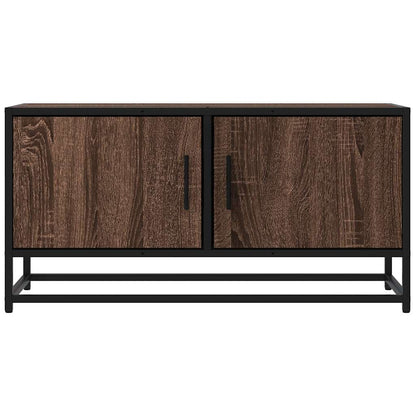 Tv-Meubel 80X34,5X40 Cm Bewerkt Hout Metaal