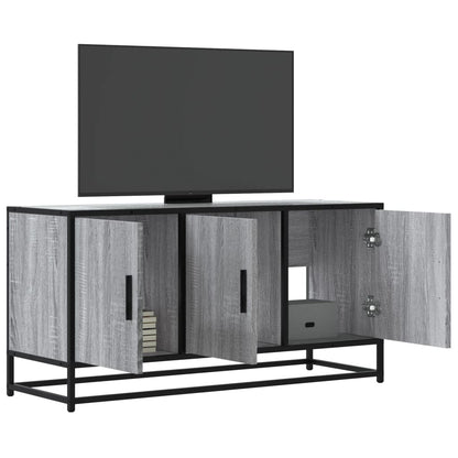 Tv-Meubel 100X35X50 Cm Bewerkt Hout Metaal