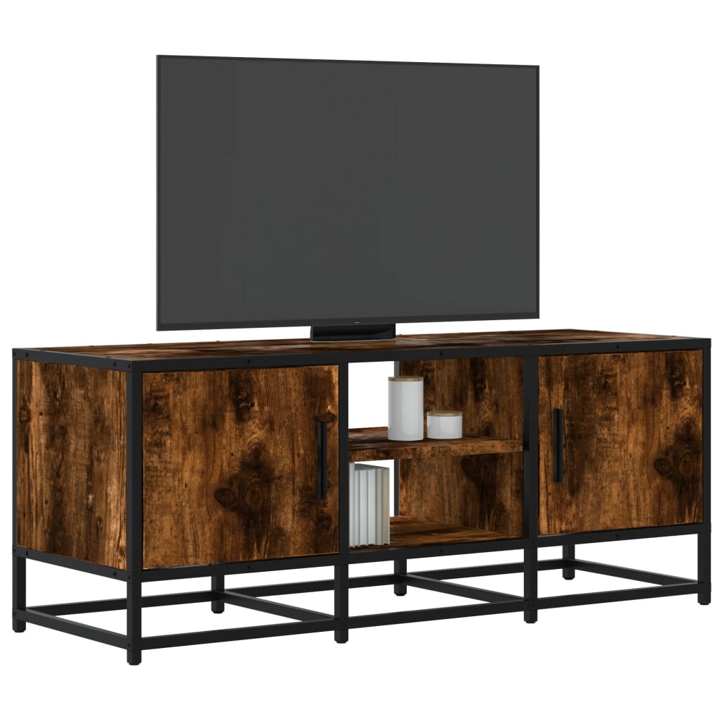 Tv-Meubel 120X35X41 Cm Bewerkt Hout En Metaal