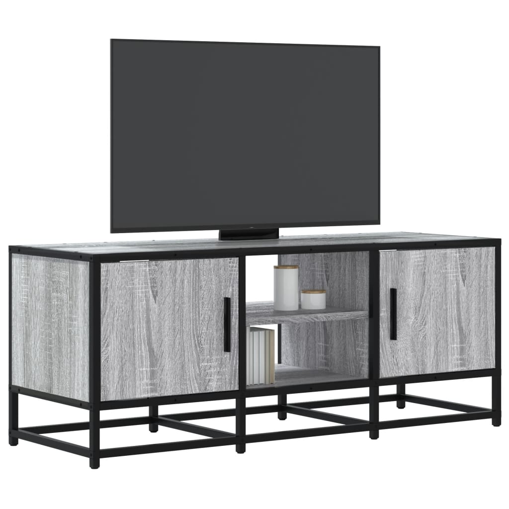 Tv-Meubel 120X35X41 Cm Bewerkt Hout En Metaal