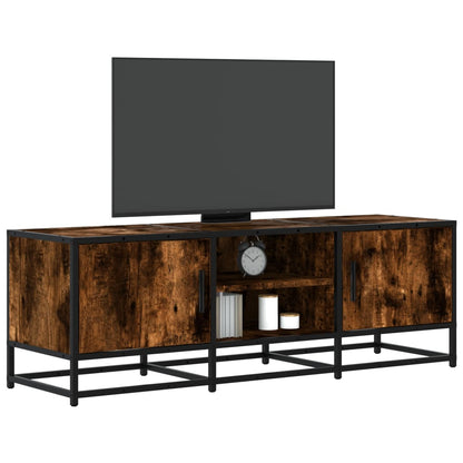 Tv-Meubel 120X35X41 Cm Bewerkt Hout En Metaal