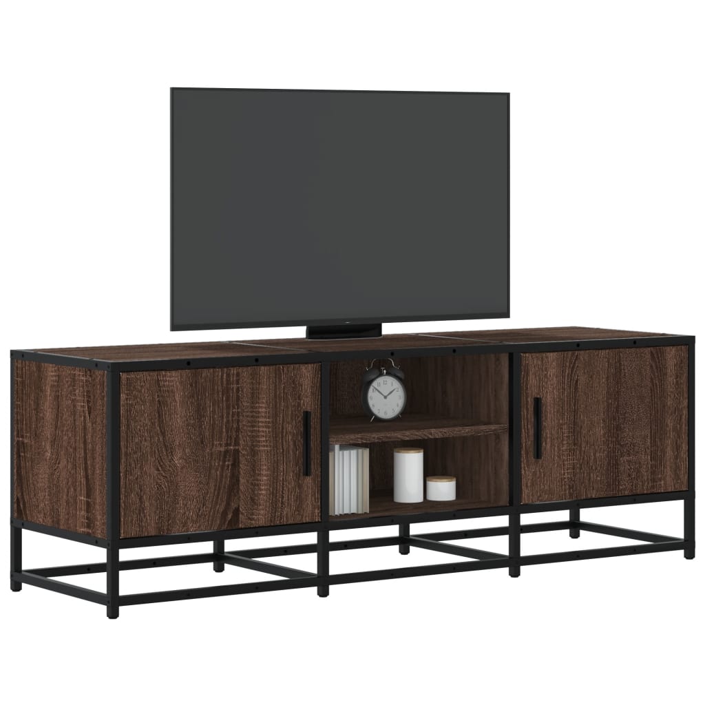 Tv-Meubel 120X35X41 Cm Bewerkt Hout En Metaal