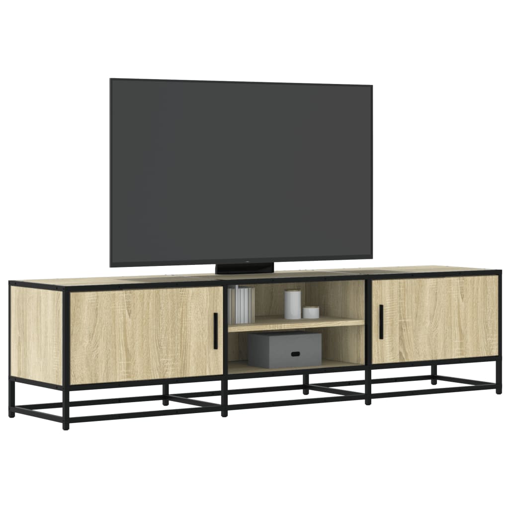 Tv-Meubel 120X35X41 Cm Bewerkt Hout En Metaal