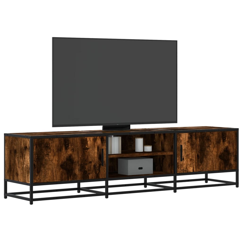 Tv-Meubel 120X35X41 Cm Bewerkt Hout En Metaal