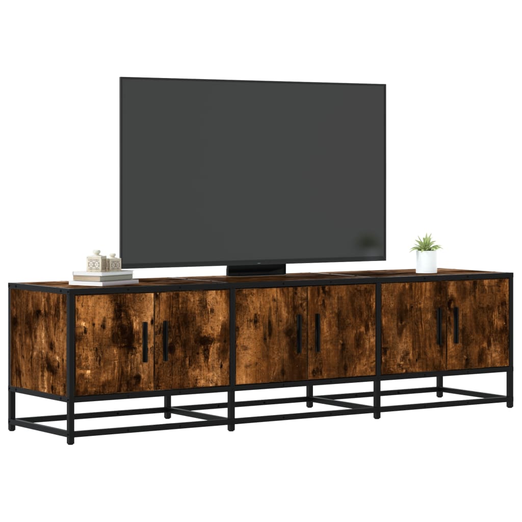 Tv-Meubel 150X35X41 Cm Bewerkt Hout En Metaal