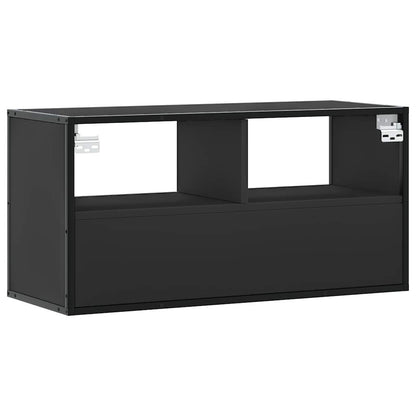 Tv-Meubel 80X31X39,5 Cm Bewerkt Hout En Metaal