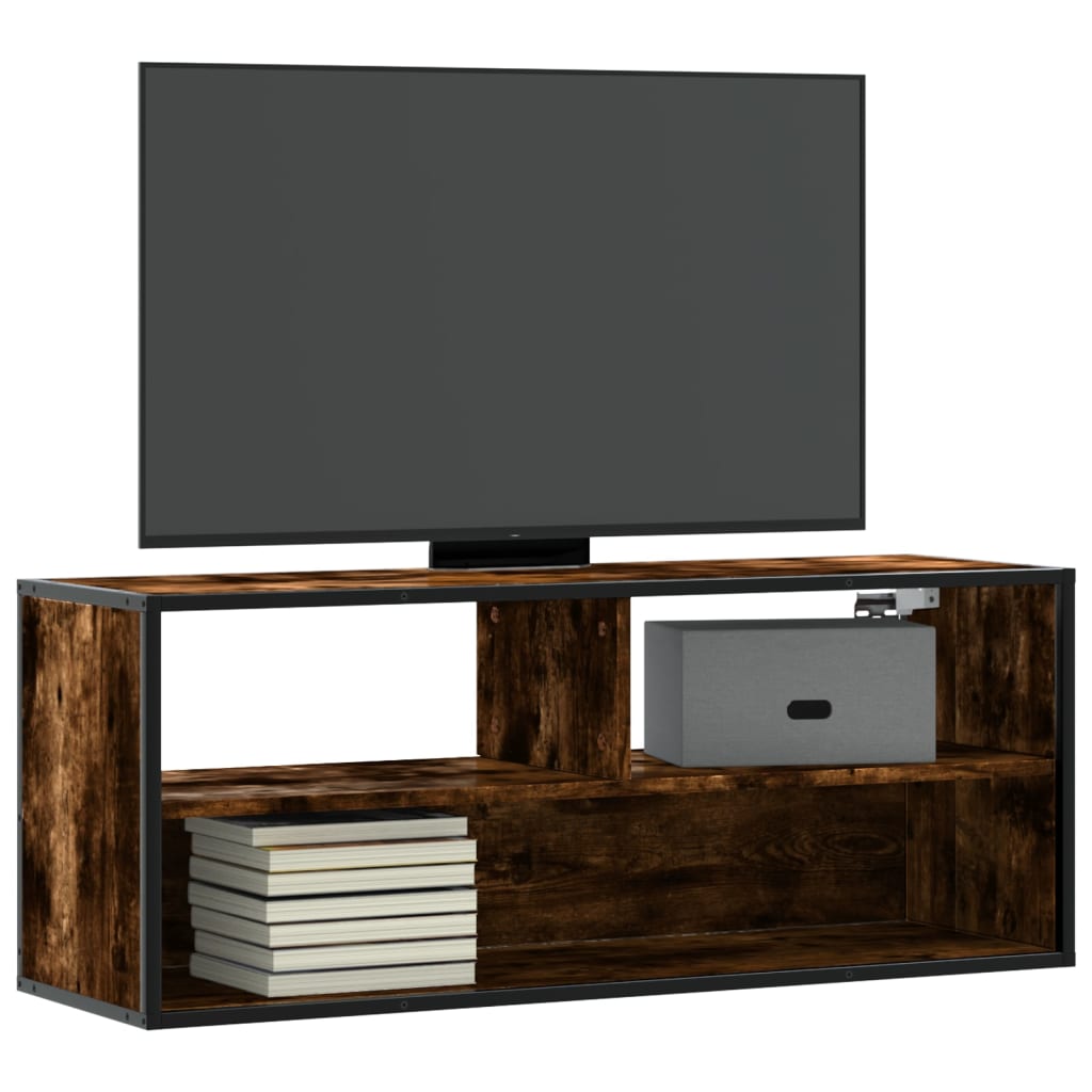 Tv-Meubel 60X31X39,5Cm Bewerkt Hout Metaal Kleurig