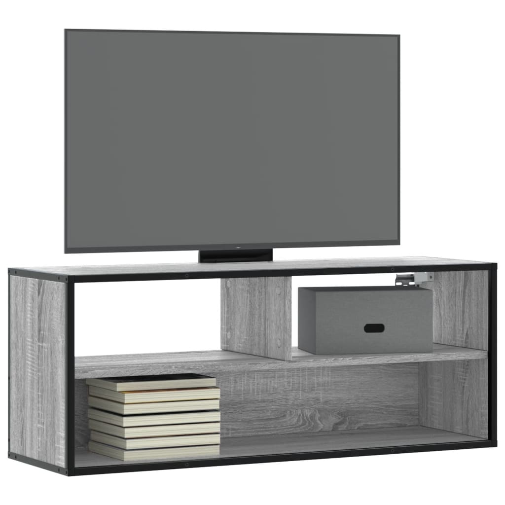 Tv-Meubel 60X31X39,5Cm Bewerkt Hout Metaal Kleurig