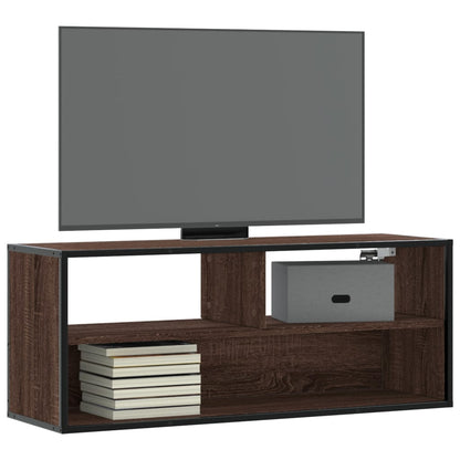 Tv-Meubel 60X31X39,5Cm Bewerkt Hout Metaal Kleurig