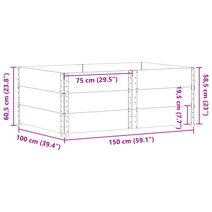 Plantenbak 150X100 Cm Massief Grenenhout