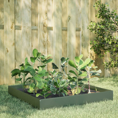 Plantenbak Verhoogd 100X100X33,5 Cm Olijf Groen