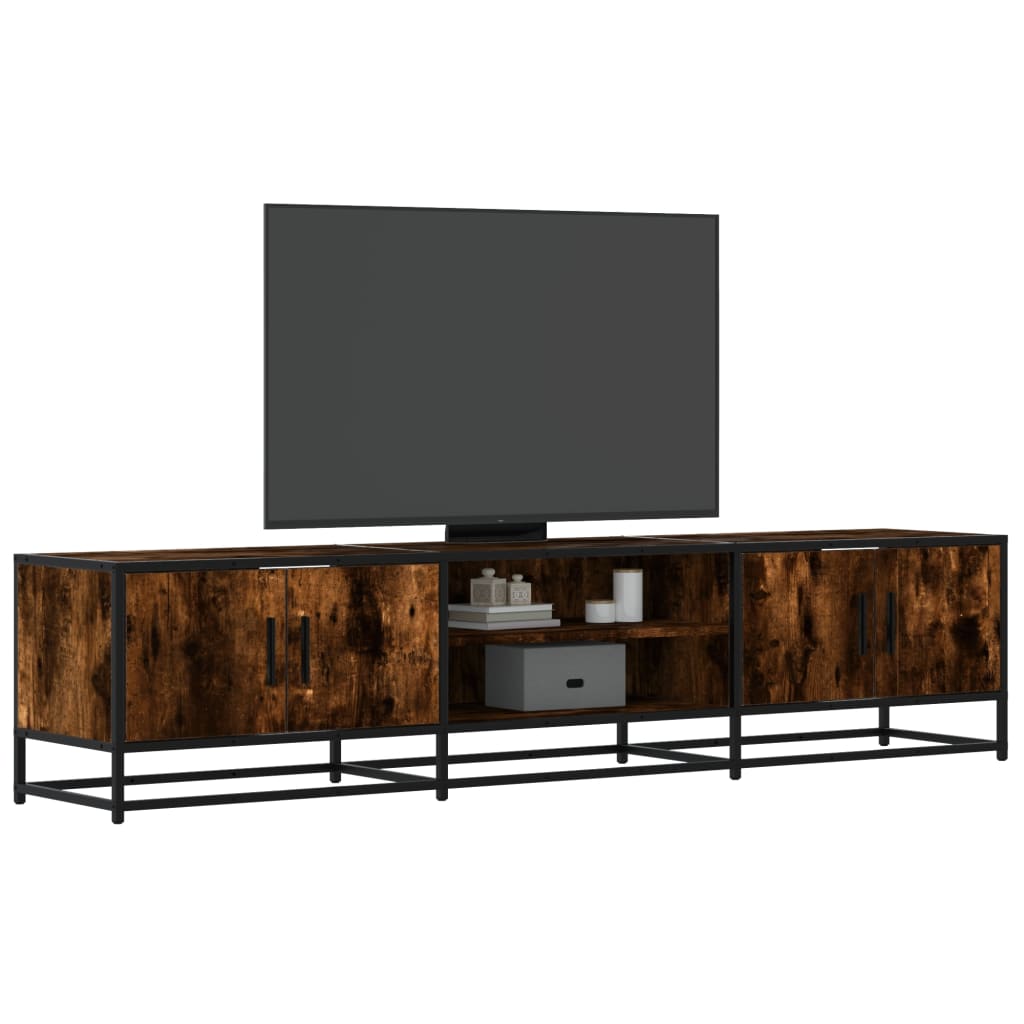 Tv-Meubel 120X35X41 Cm Bewerkt Hout En Metaal