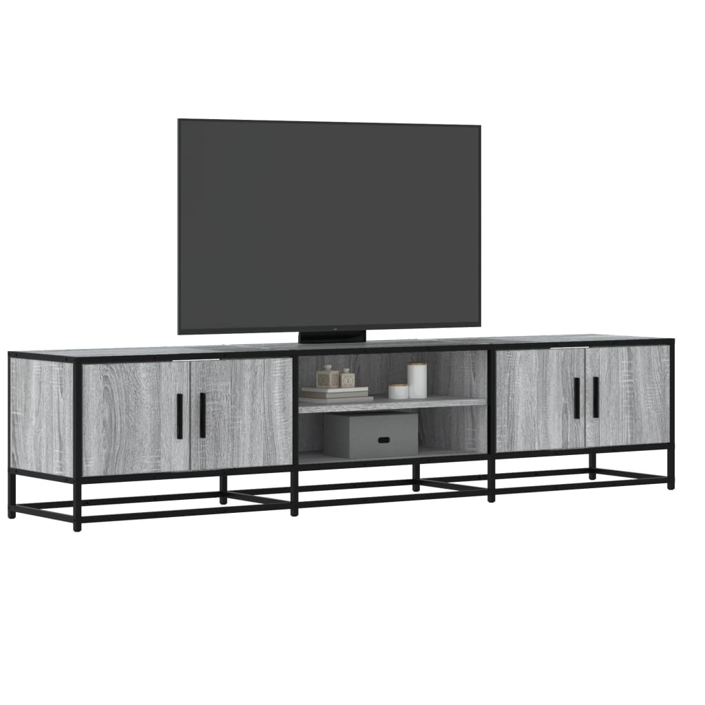 Tv-Meubel 120X35X41 Cm Bewerkt Hout En Metaal