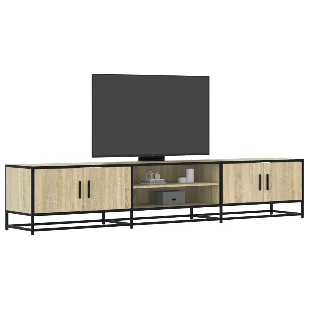 Tv-Meubel 120X35X41 Cm Bewerkt Hout En Metaal