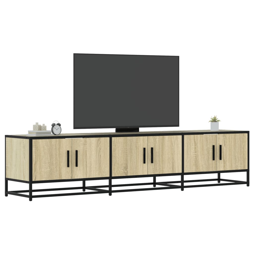 Tv-Meubel 150X35X41 Cm Bewerkt Hout En Metaal