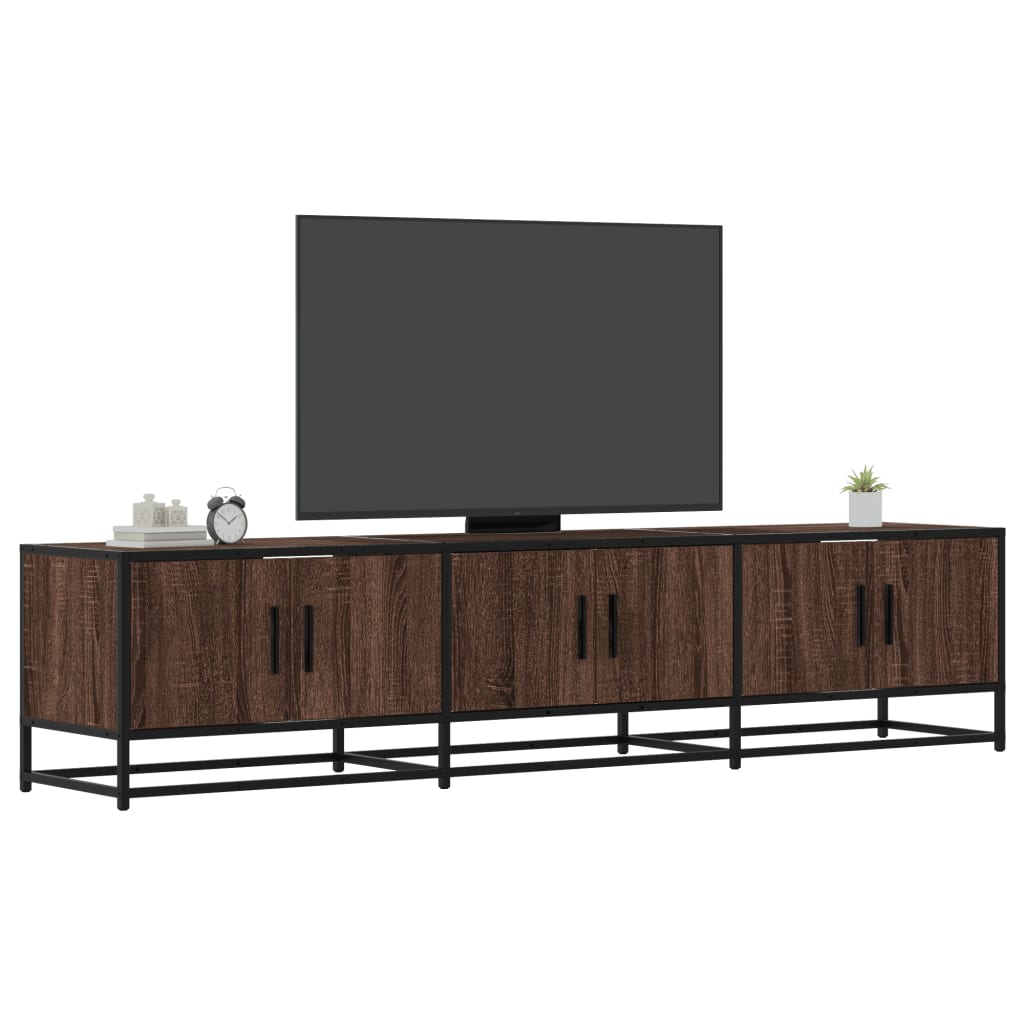 Tv-Meubel 150X35X41 Cm Bewerkt Hout En Metaal