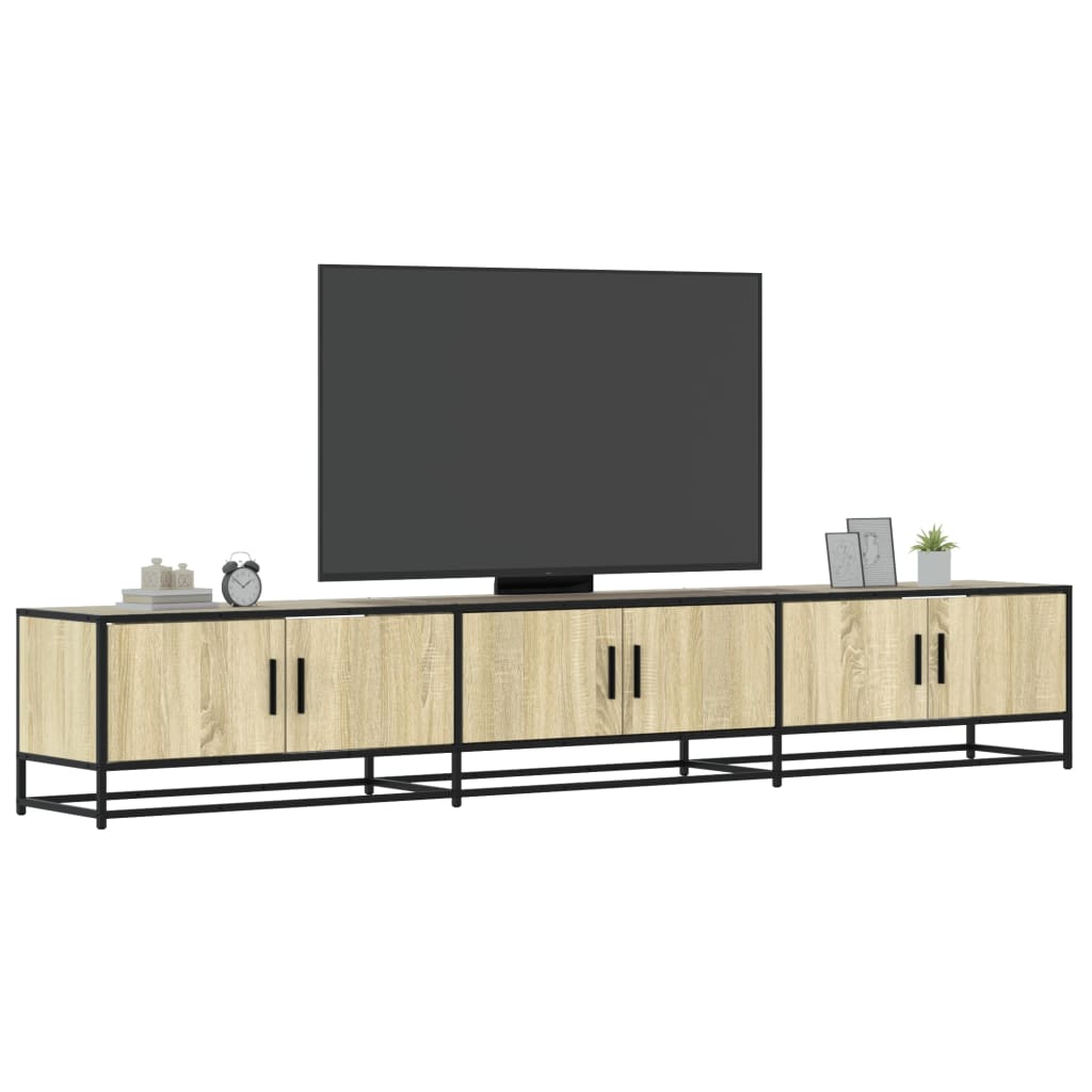 Tv-Meubel 150X35X41 Cm Bewerkt Hout En Metaal