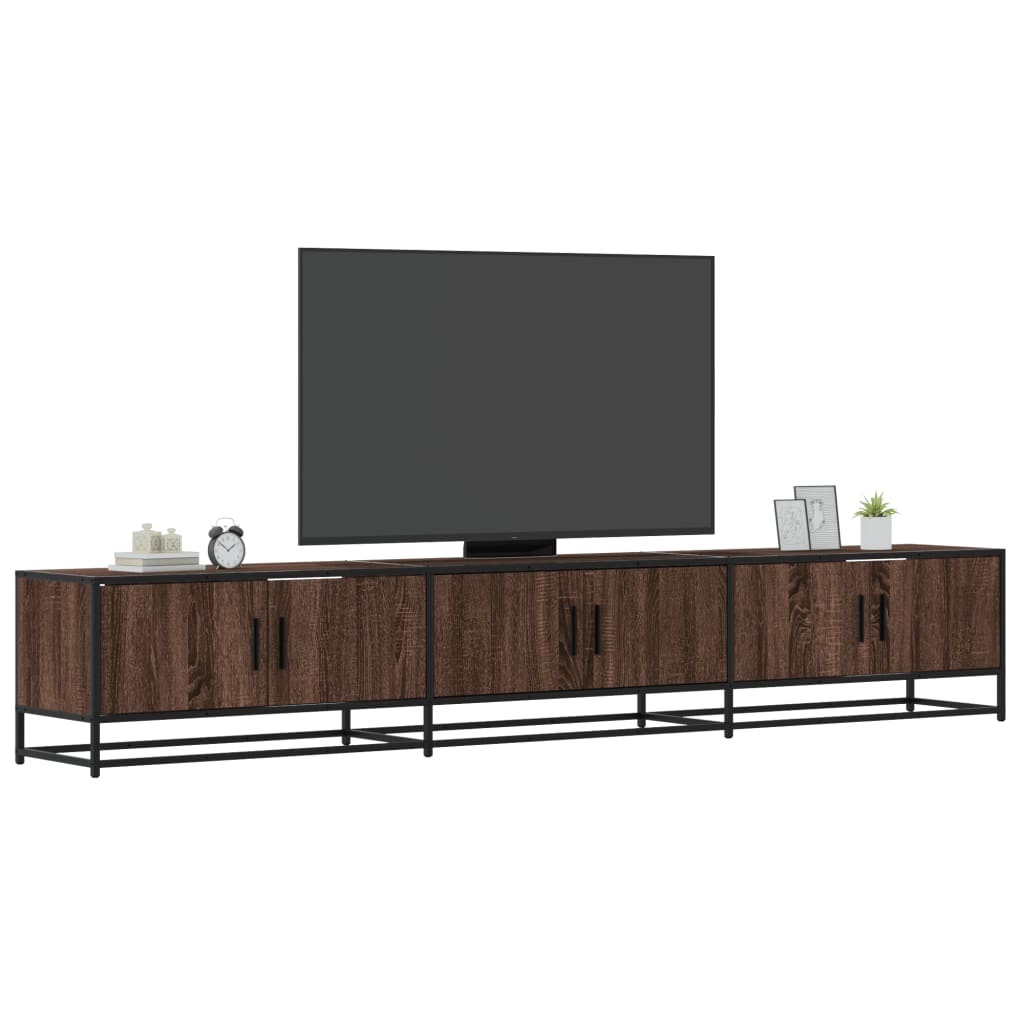 Tv-Meubel 150X35X41 Cm Bewerkt Hout En Metaal