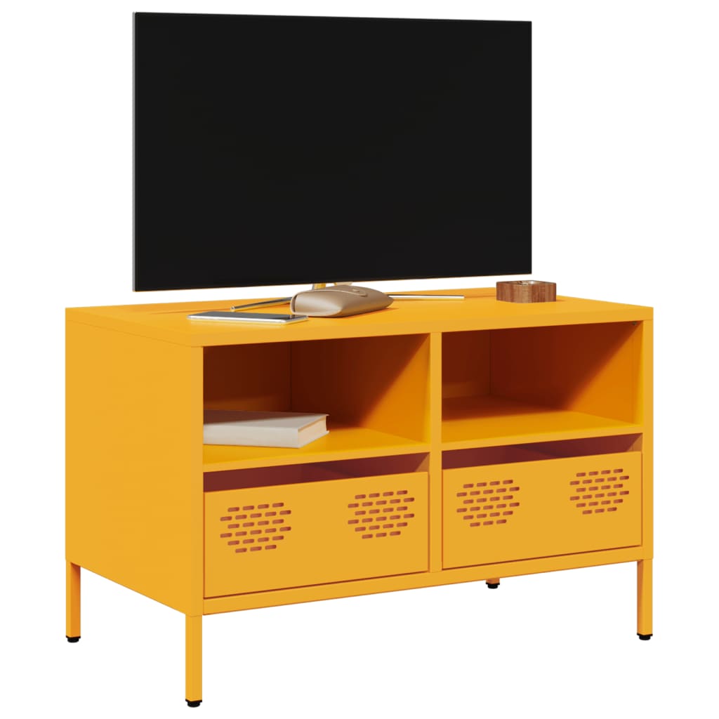 Tv-Meubel 68X39X43,5 Cm Koudgewalst Staal