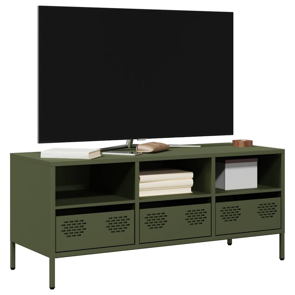 Tv-Meubel 68X39X43,5 Cm Koudgewalst Staal