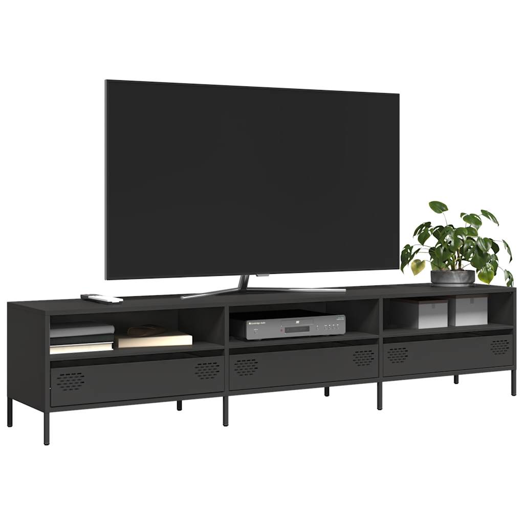 Tv-Meubel 135X39X43,5 Cm Koudgewalst Staal