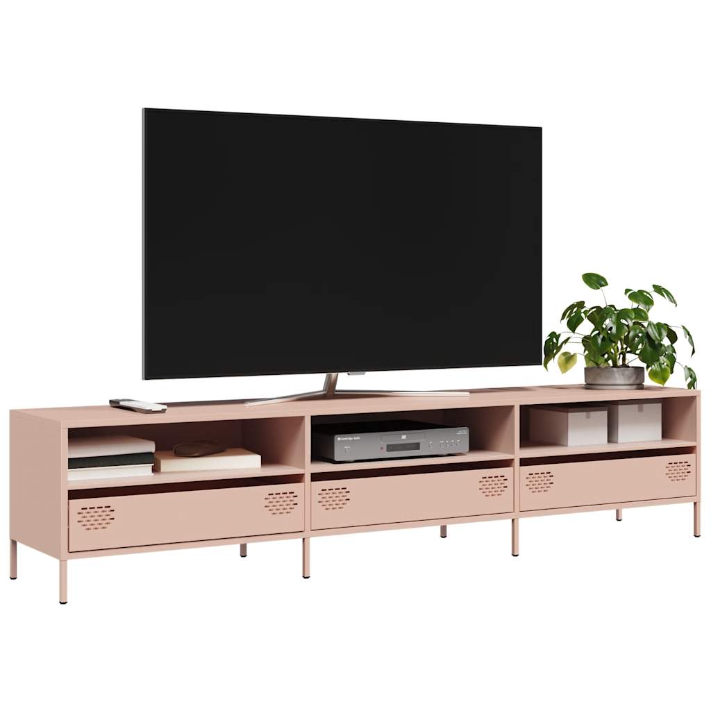 Tv-Meubel 135X39X43,5 Cm Koudgewalst Staal