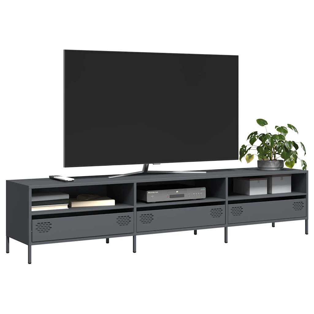 Tv-Meubel 135X39X43,5 Cm Koudgewalst Staal