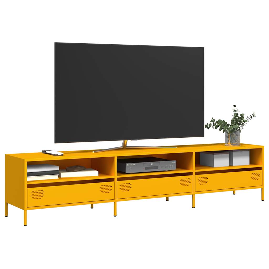 Tv-Meubel 135X39X43,5 Cm Koudgewalst Staal