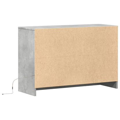 Tv-Meubel Met Led 91X34X61 Cm Bewerkt Hout