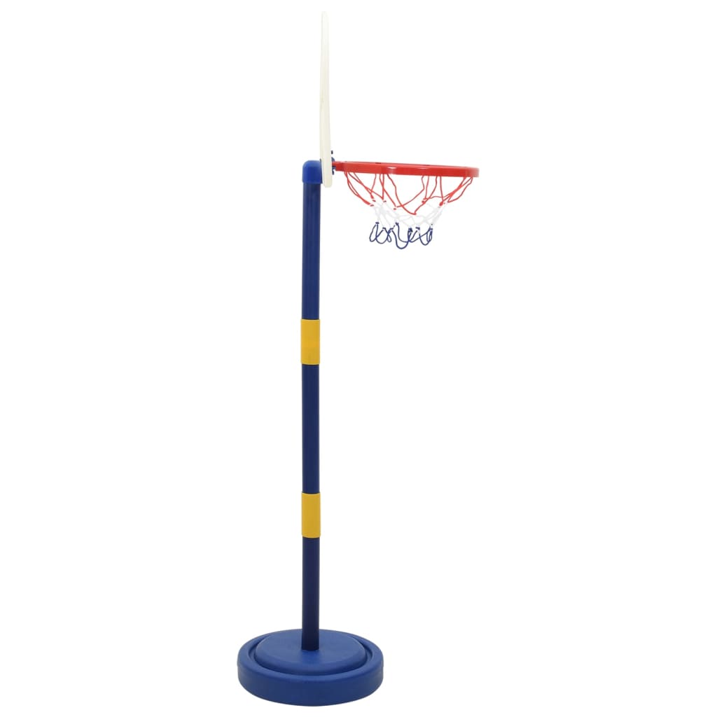 Basketbalstandaard Met Bal En Pomp Hoogte Verstelbaar 90/121 Cm