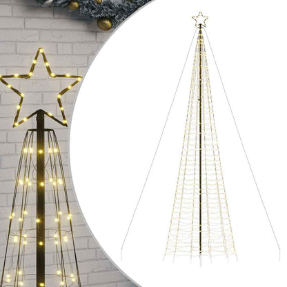 Led-Kerstboom Met Spikes 1534 Leds Warm Wit Warmwit