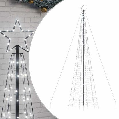 Led-Kerstboom Met Spikes 1534 Leds Koud Wit Koudwit