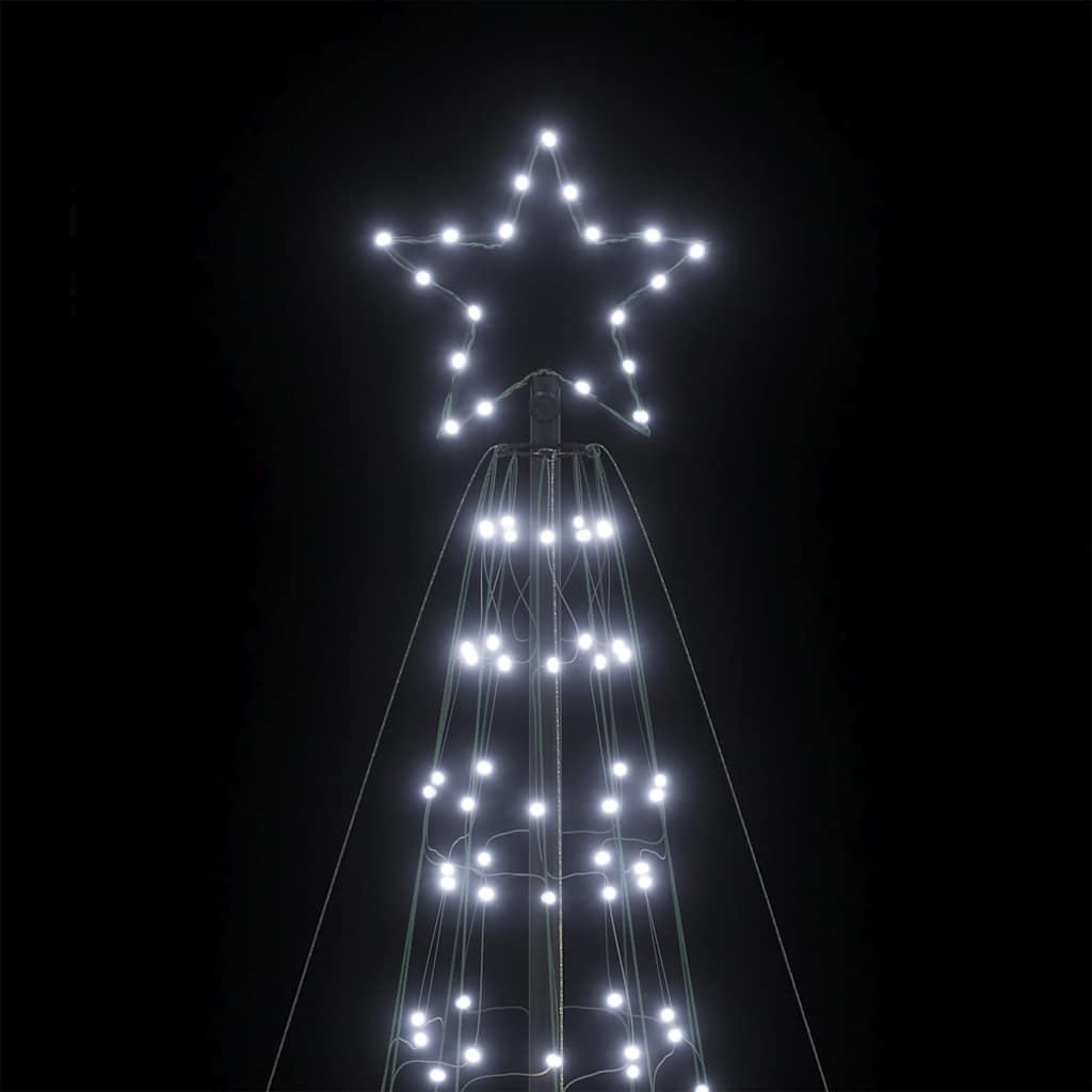 Led-Kerstboom Met Spikes 1534 Leds Koud Wit Koudwit