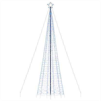Led-Kerstboom Met Spikes 1534 Leds Blauw