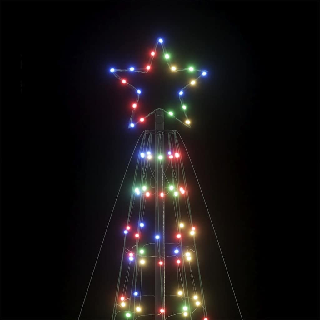 Led-Kerstboom Met Spikes 1534 Led's Kleurrijk Multikleur