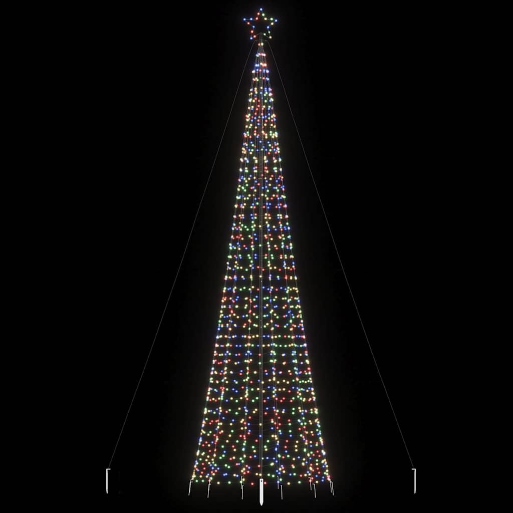 Led-Kerstboom Met Spikes 1534 Led's Kleurrijk Multikleur