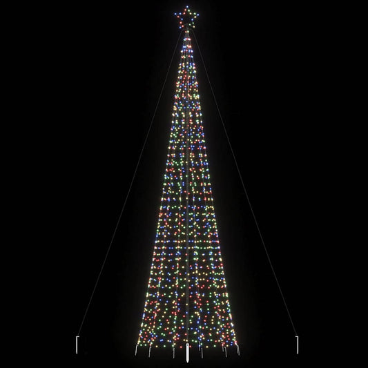 Led-Kerstboom Met Spikes 1534 Led's Kleurrijk Multikleur
