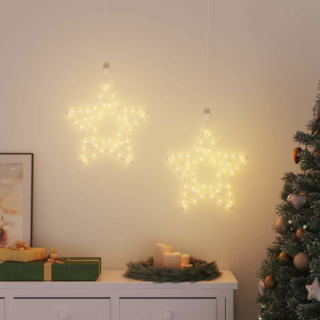 Kerstverlichting Silhouet 2 St 50 Leds Warm Wit