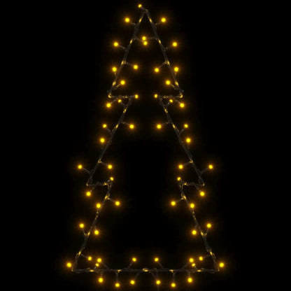 Kerstverlichting Kerstboom Silhouet 80 Leds Warm Wit Zwart