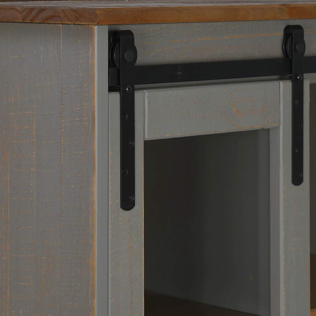 Wijnkast Halden Met Wijnrekken En Schuifdeur Grenen