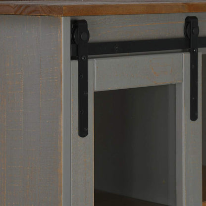 Wijnkast Halden Met Wijnrekken En Schuifdeur Grenen