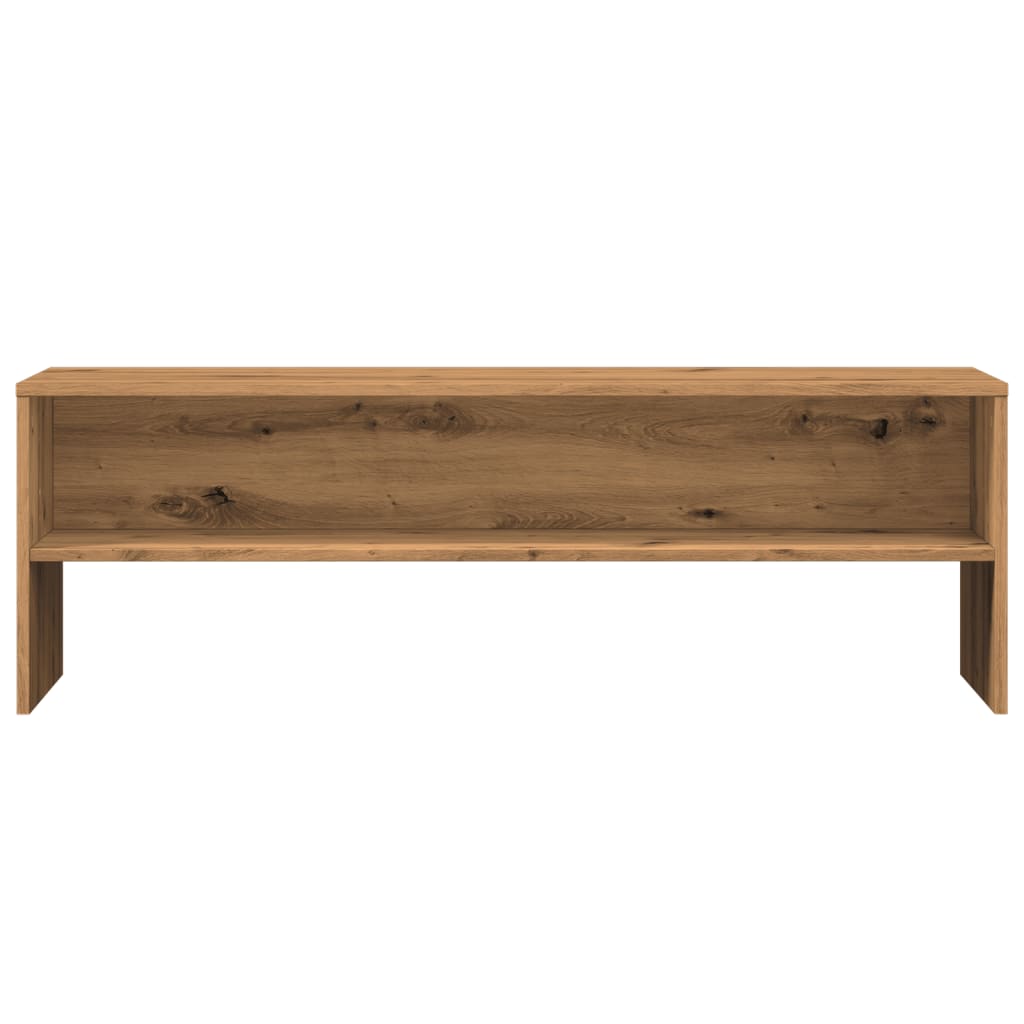 Tv-Meubel 120X40X40 Cm Bewerkt Hout Artisanaal Eikenkleurig