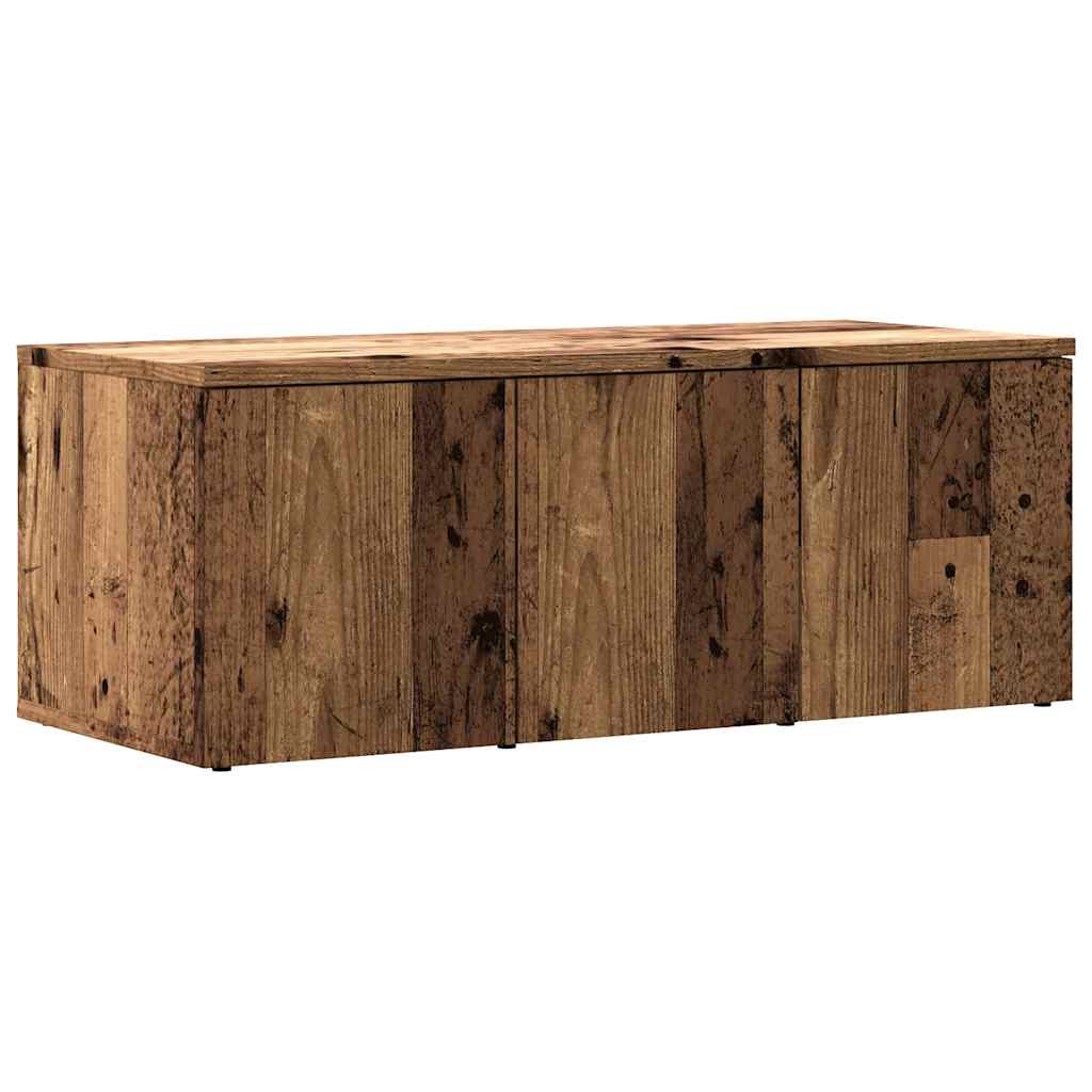 Tv-Meubel 80X34X30 Cm Bewerkt Hout Kleurig