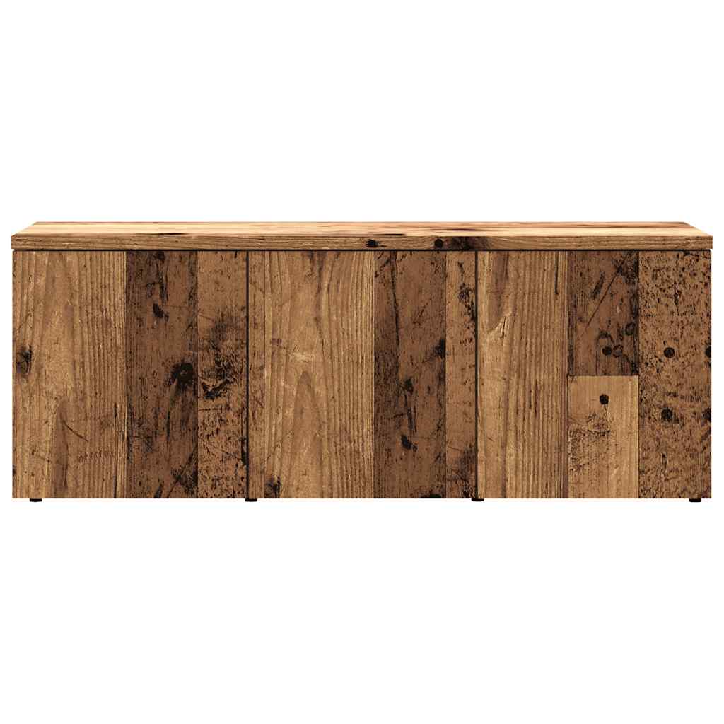 Tv-Meubel 80X34X30 Cm Bewerkt Hout Kleurig