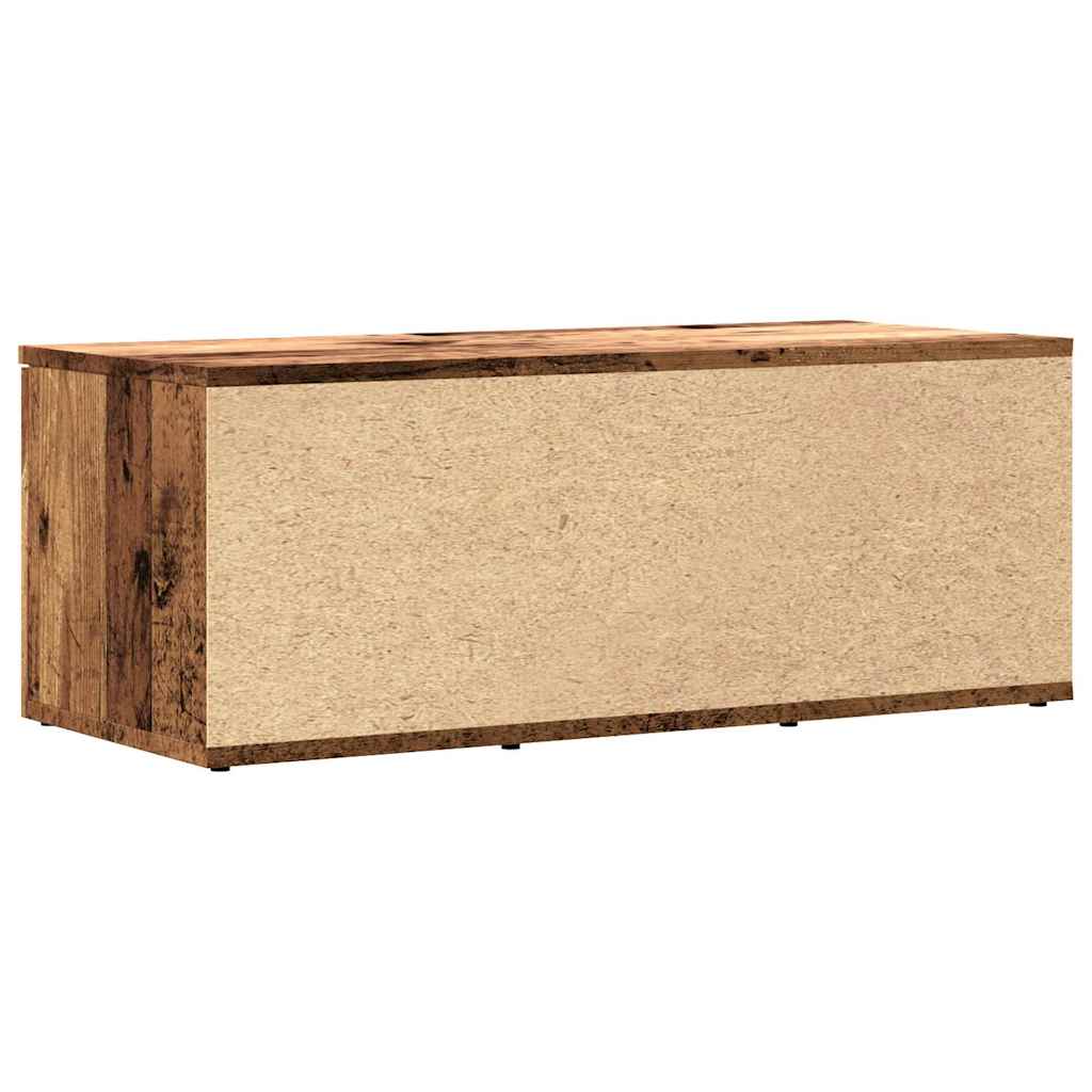 Tv-Meubel 80X34X30 Cm Bewerkt Hout Kleurig